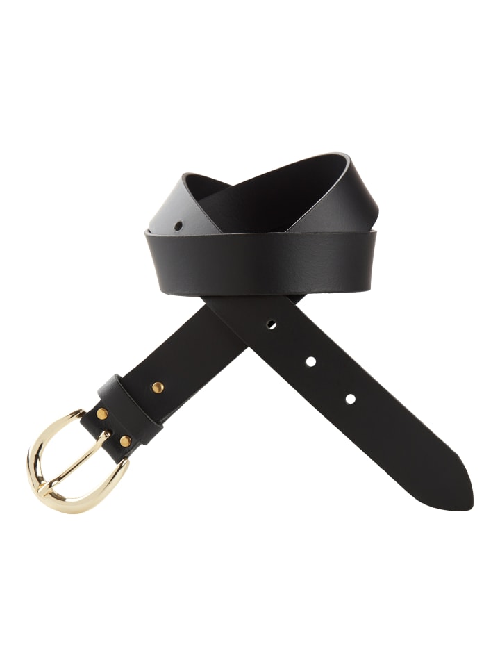 Ledergürtel in schwarz