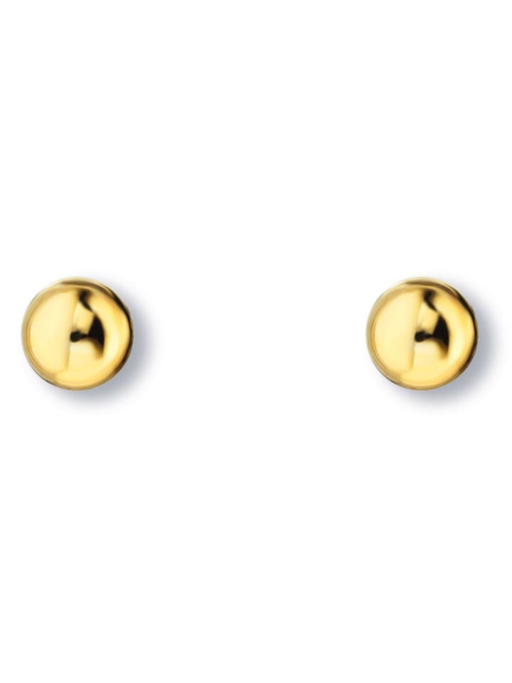 Kugel Ohrringe   Ohrstecker aus 333 Gelbgold in gold