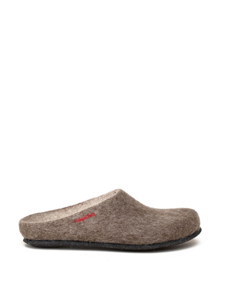 Filzpantoffel in braun
