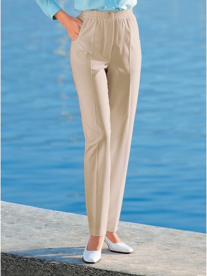 Schlupfhose in beige