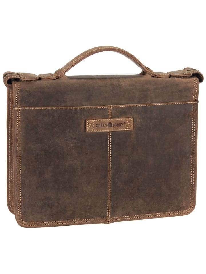 Schreibmappe Vintage Business Planer in Sattelbraun