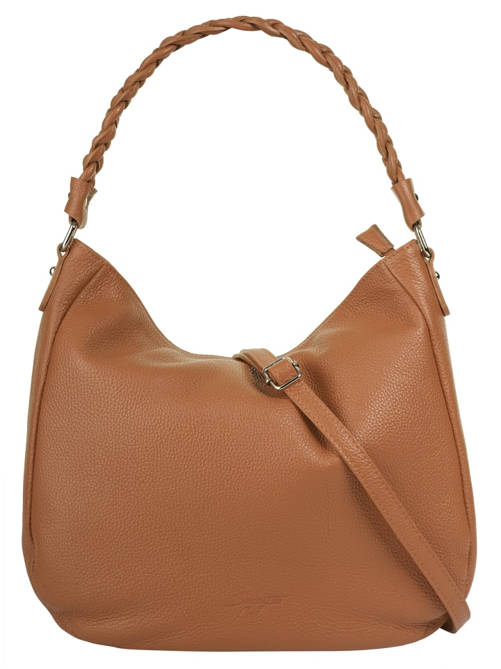 Handtasche echt Leder in cognac