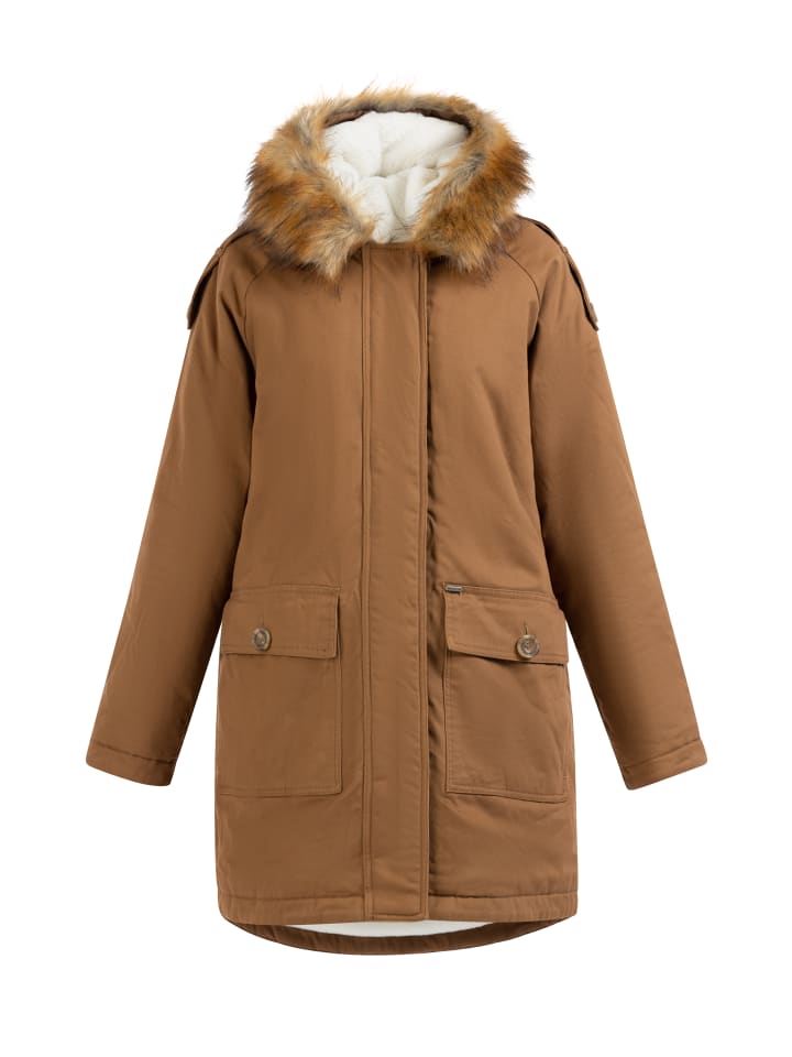 Damen Damen Winterparka in Sand Weiss