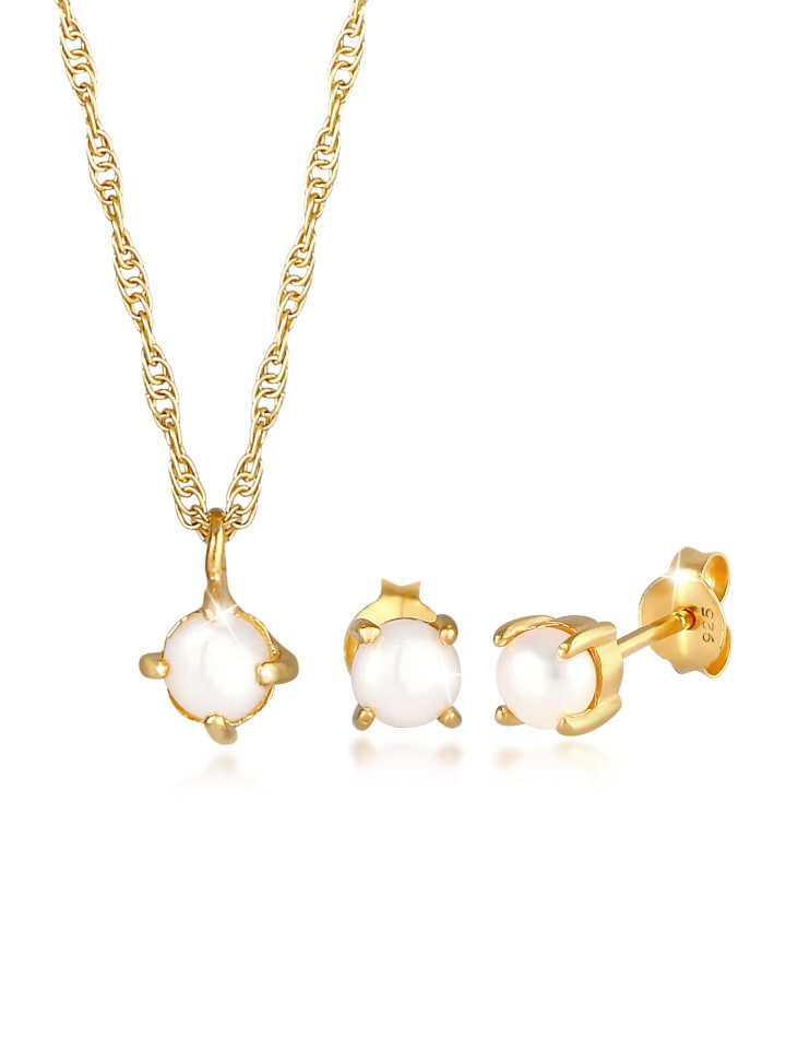 Schmuckset 925 Sterling Silber in Gold