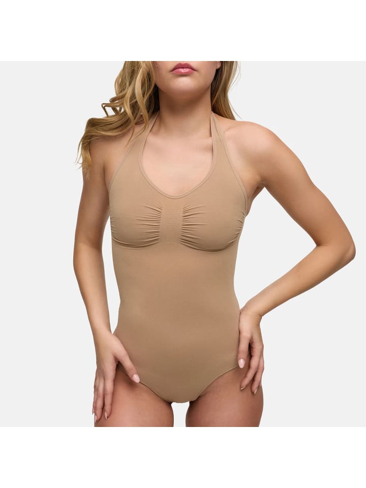 Figurformender Body mit String in Beige