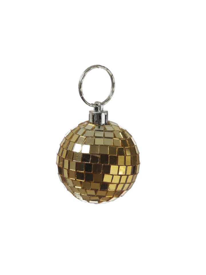 Weihnachtsbaumschmuck Discokugel Spiegelkugel Baumkugel D: 5cm in gold
