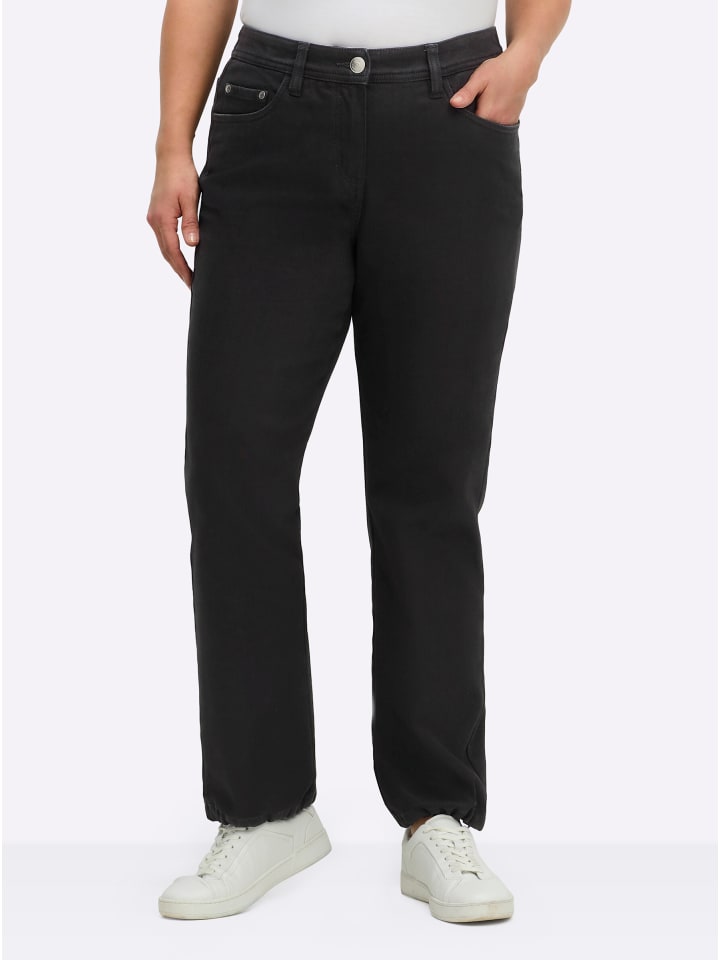 Thermo-Jeans in schwarz