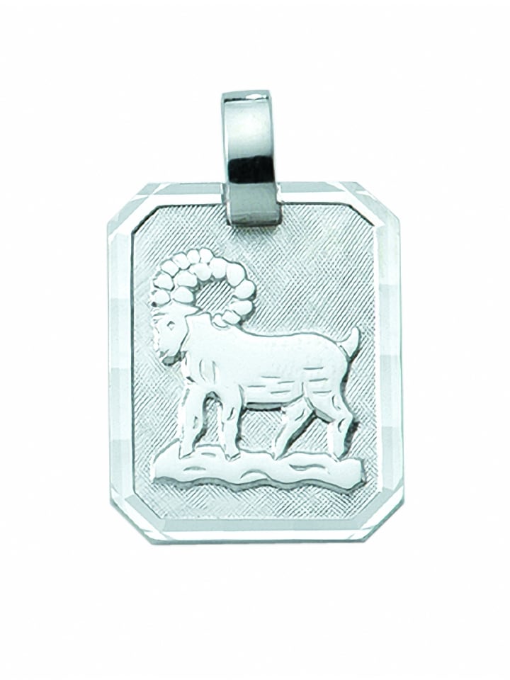 Damen & Herren 925 Silber Sternzeichen Anhänger Widder in silber