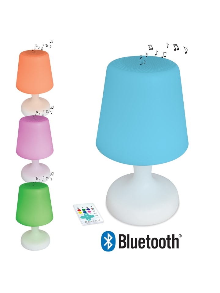 Wasserdichte Bluetooth®-Tischlampe Mehrfarbig