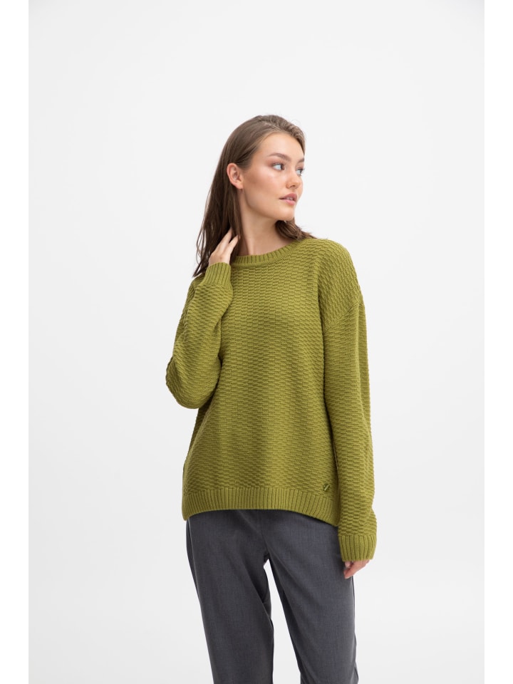 Strickpullover OXMilla in Grün