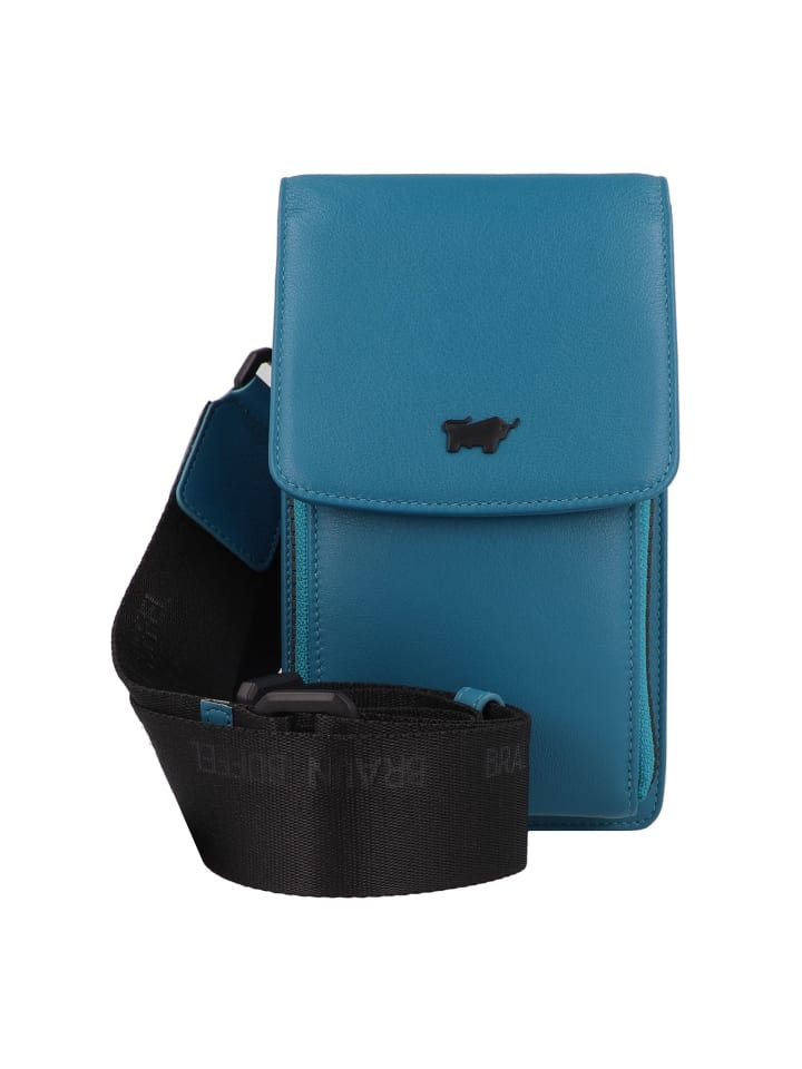Capri Mini Bag Umhängetasche Leder 10 cm ocean