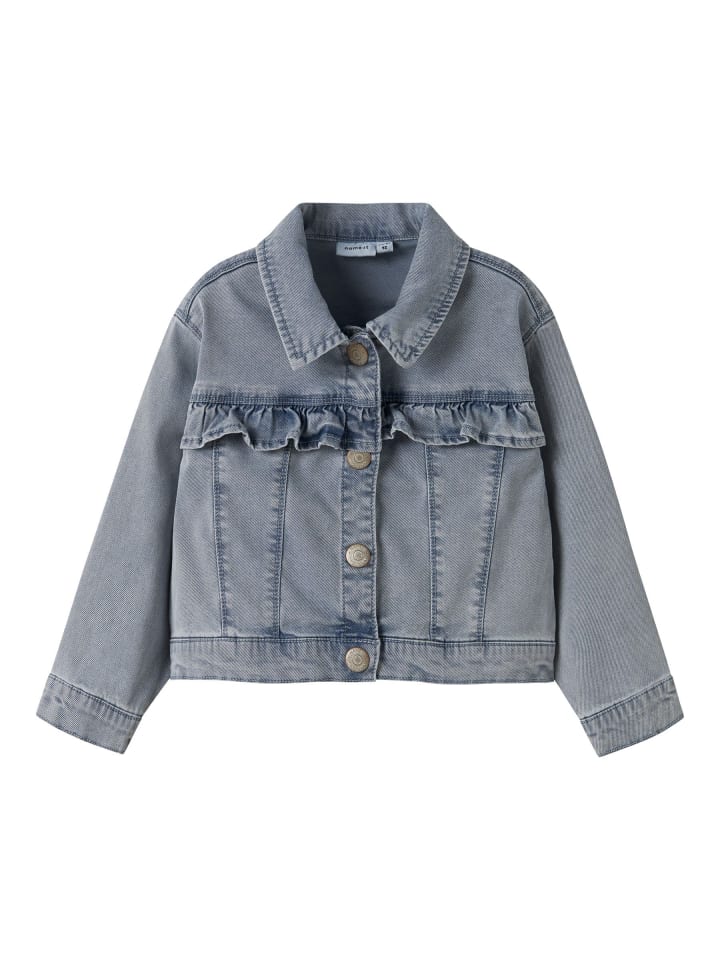 Jacke in Light Blue Denim