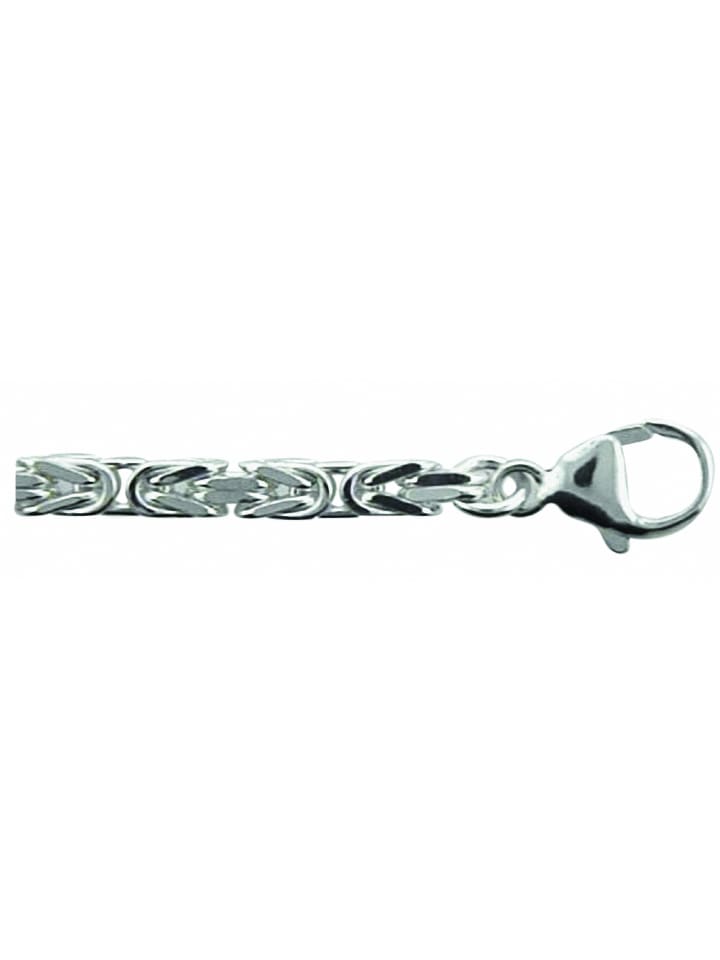 Damen 925 Silber Königskette Armband 21 cm Ø 3,4 mm in silber
