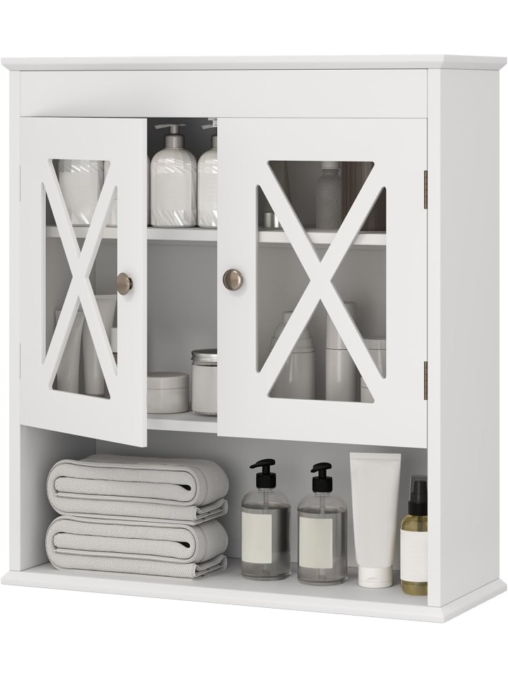 Hängeschrank Badezimmer in Weiß