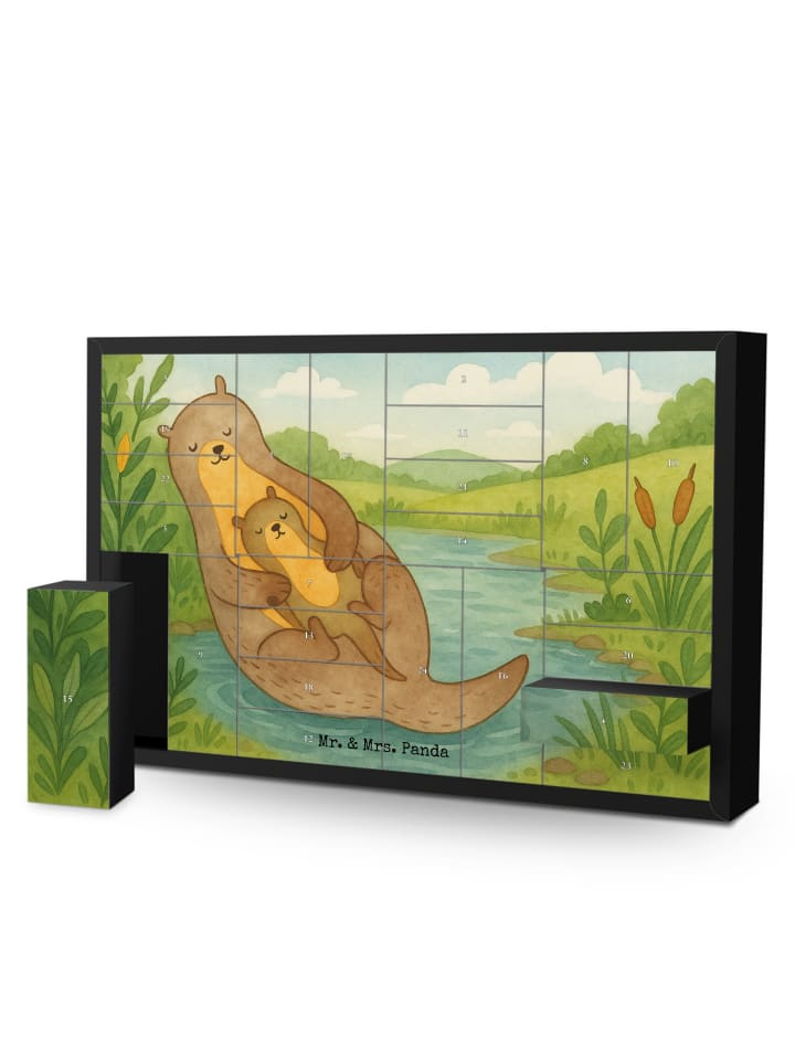 Adventskalender Otter Kind Design ohne Spruch in Weiß