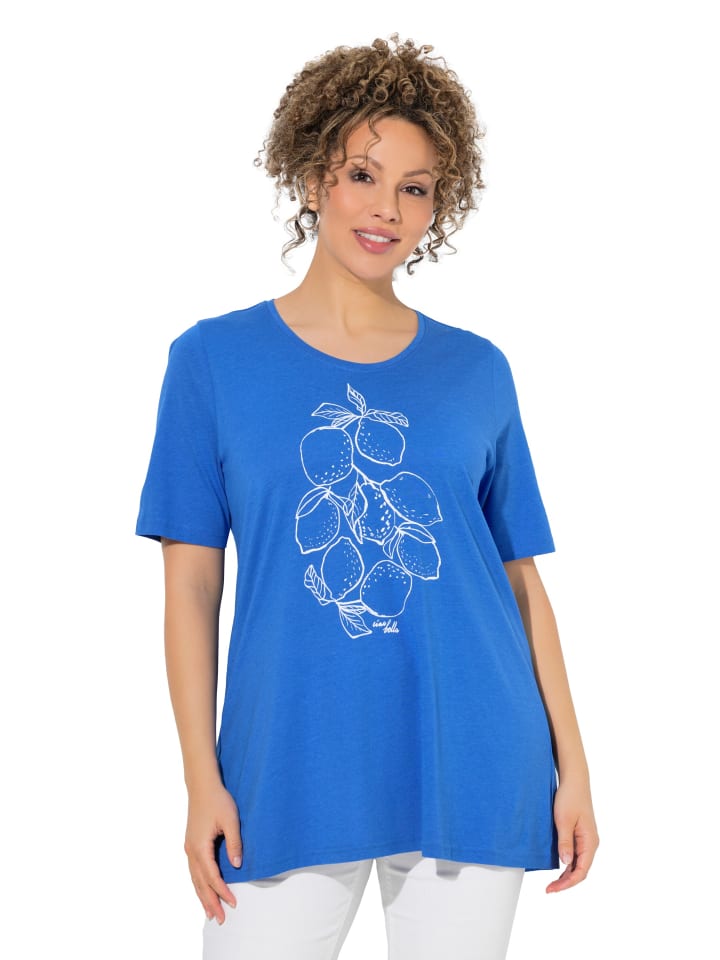 Shirt in pfauenblau