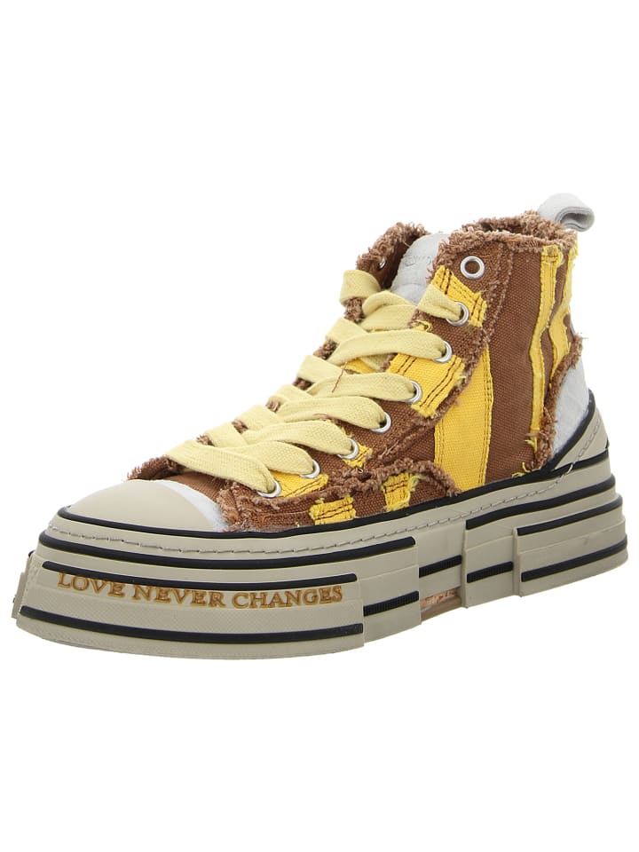 Sneaker High in gelb
