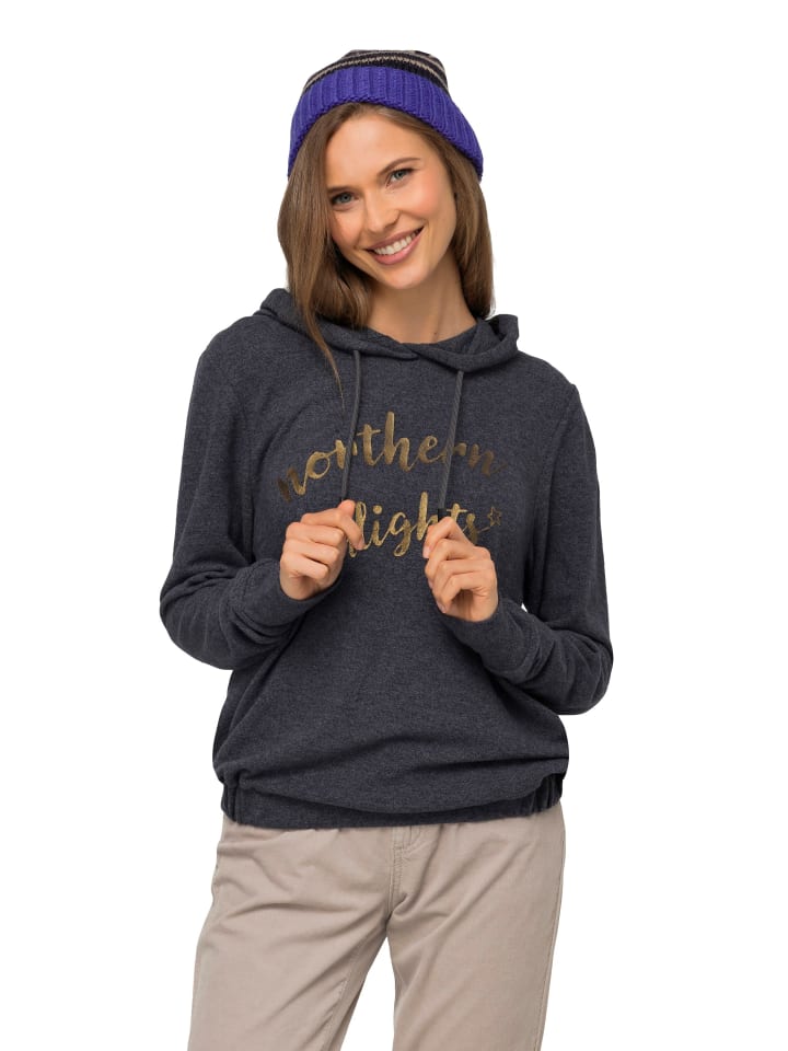 Sweatshirt in dunkelgrau melange