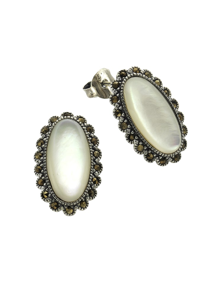 925/- Sterling Silber in schwarz