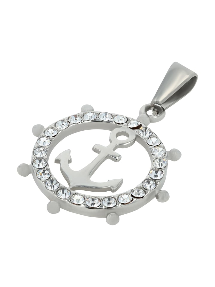 Unisex Anhänger aus Edelstahl in silber