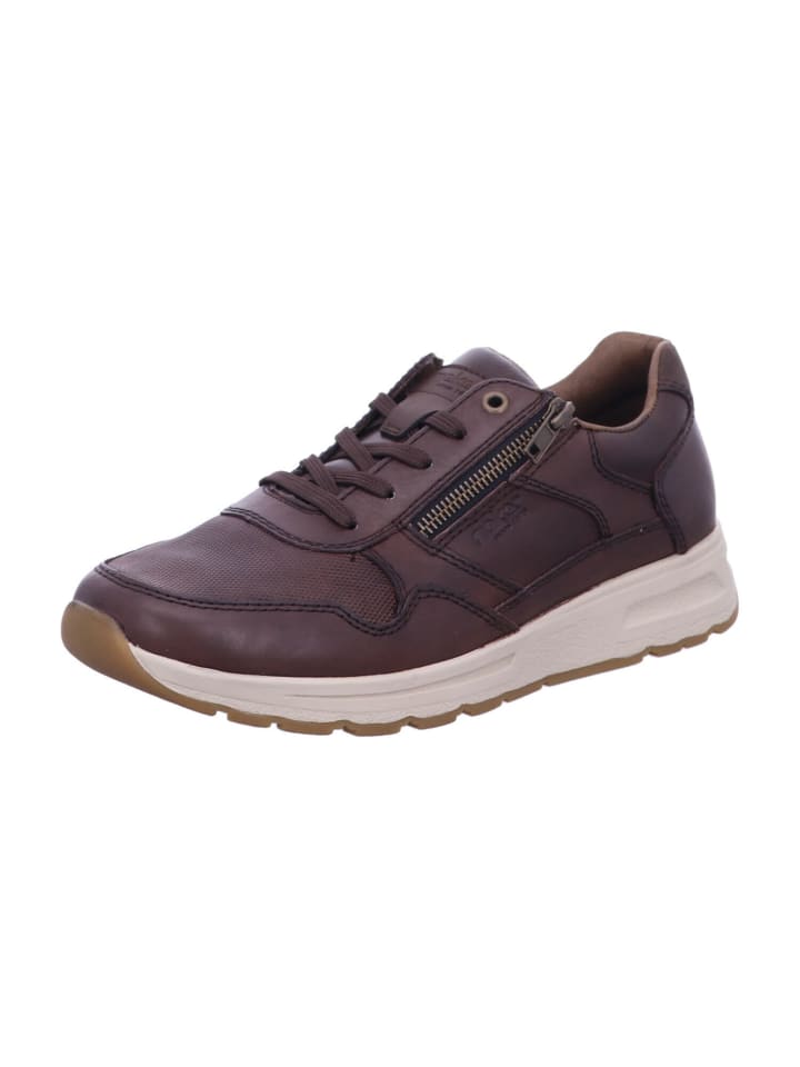 Schnürschuhe in nougat/toffee