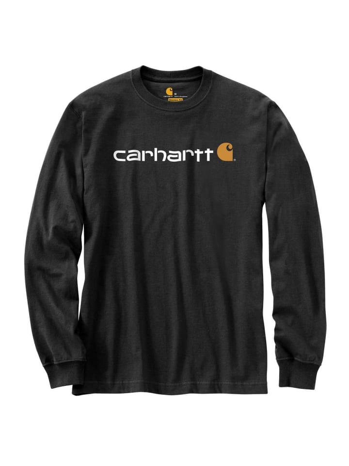 Logo Long Sleeve in Black in Black