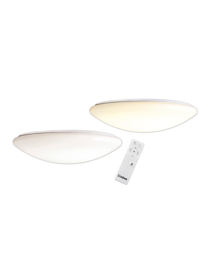 LED Deckenleuchte "DARWIN" in weiß - (L)100 cm x (B)100 cm x (H)23 cm - EEK G