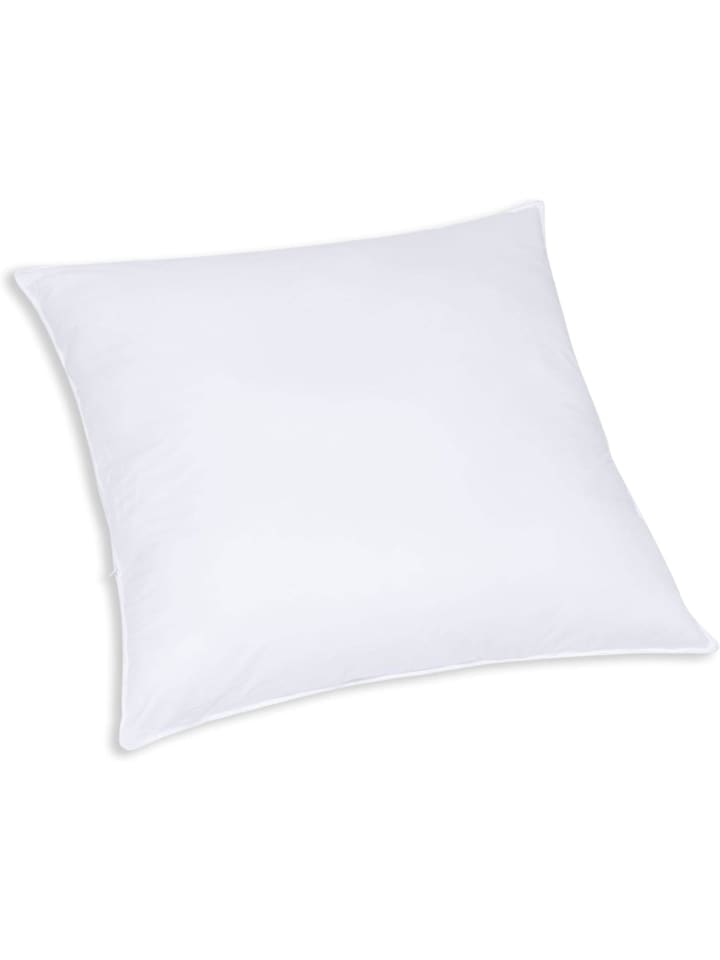 Kissen Kansas 80x80 cm glatt in weiss