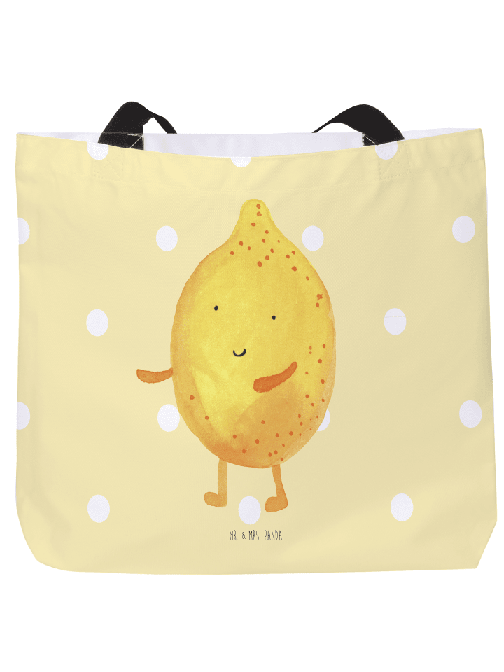 Tasche Beste Freunde Zitrone ohne Spruch in Gelb Pastell