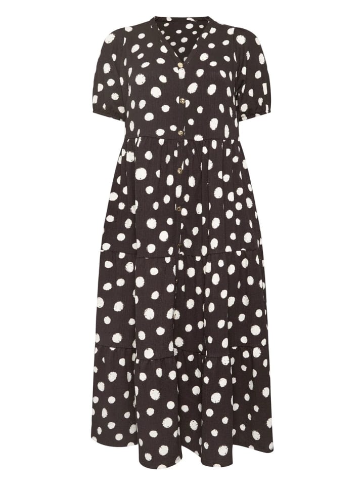 Kleid in Schwarz-Weiß