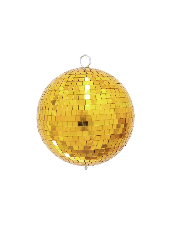 Spiegelkugel Mirrorball Discokugel D: 20cm in gold