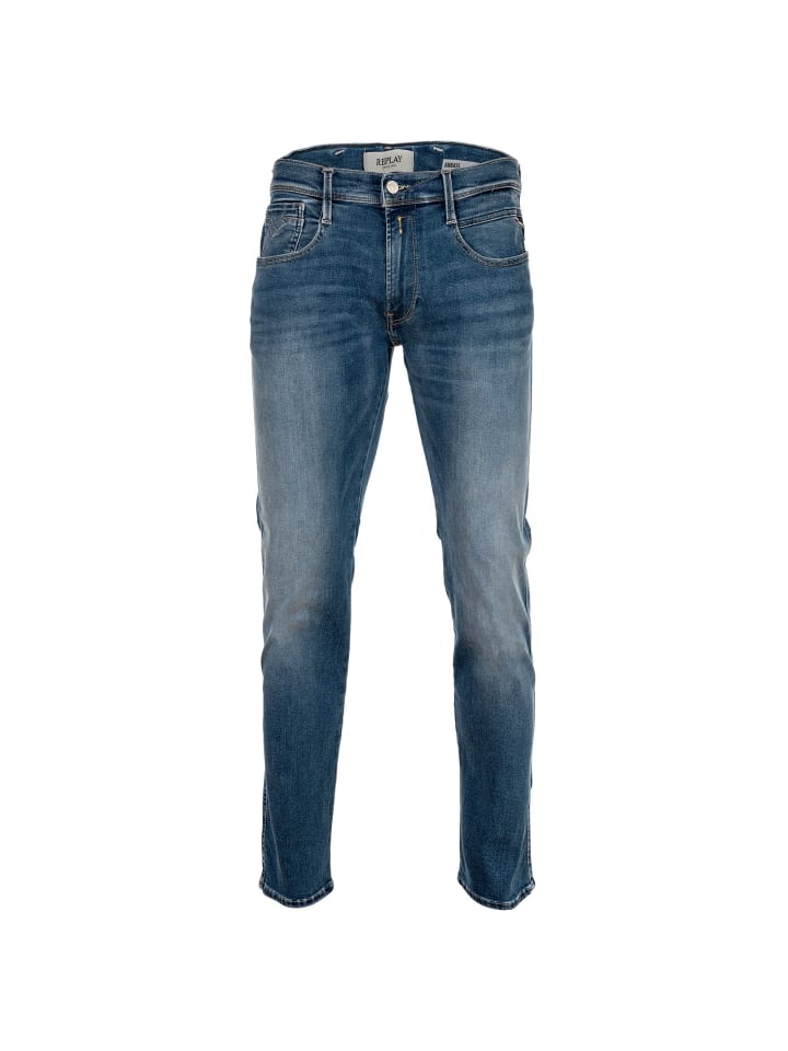 Jeans in Mittelblau 3