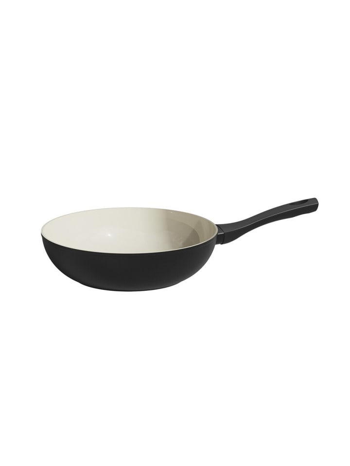 Michelino Nora New Line Wokpfanne ø24 cm - Induktionsgeeignet in Schwarz-Sand