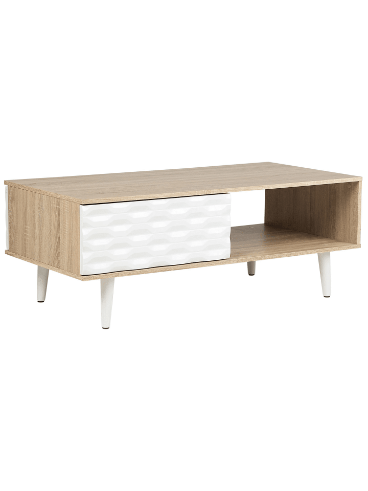 Couchtisch SWANSEA in Braun/Weiß - (W) 60 x (H) 46 x (L) 120 cm