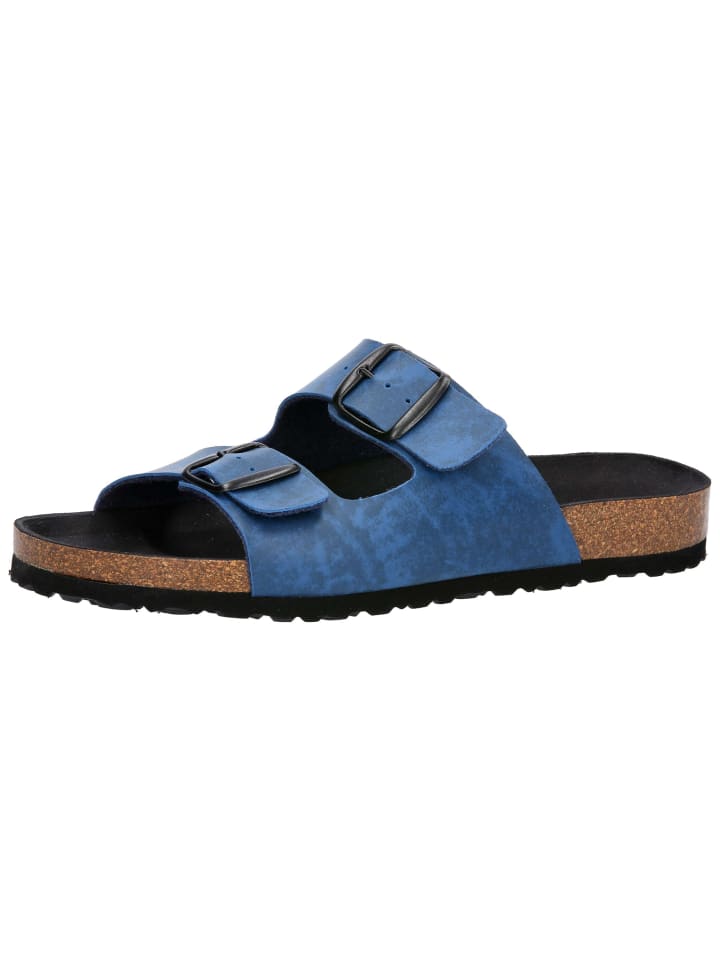 Pantolette "Bioline Man Vegan" in Blau