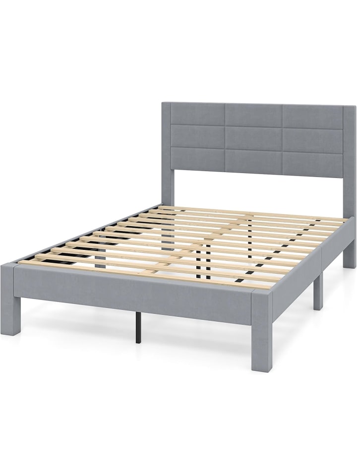 Bettgestell für 200 x 140 cm Matratze in Grau
