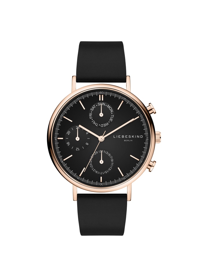 Armbanduhr The Blue-Grey Multifunktion in roségold