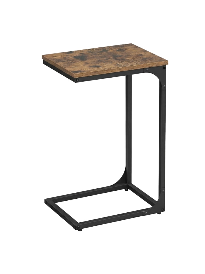 2er-Set: Beistelltisch in Vintagebraun-Schwarz - (B)40 x (H)62 x (T)30 cm