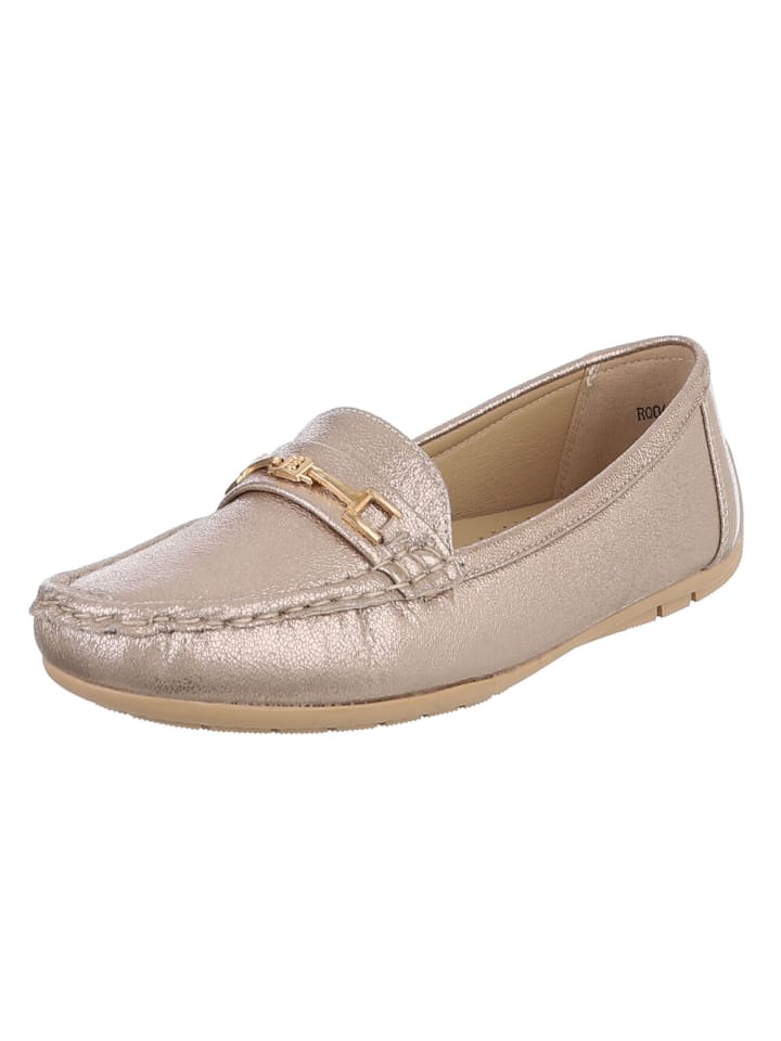 Halbschuh in Gold
