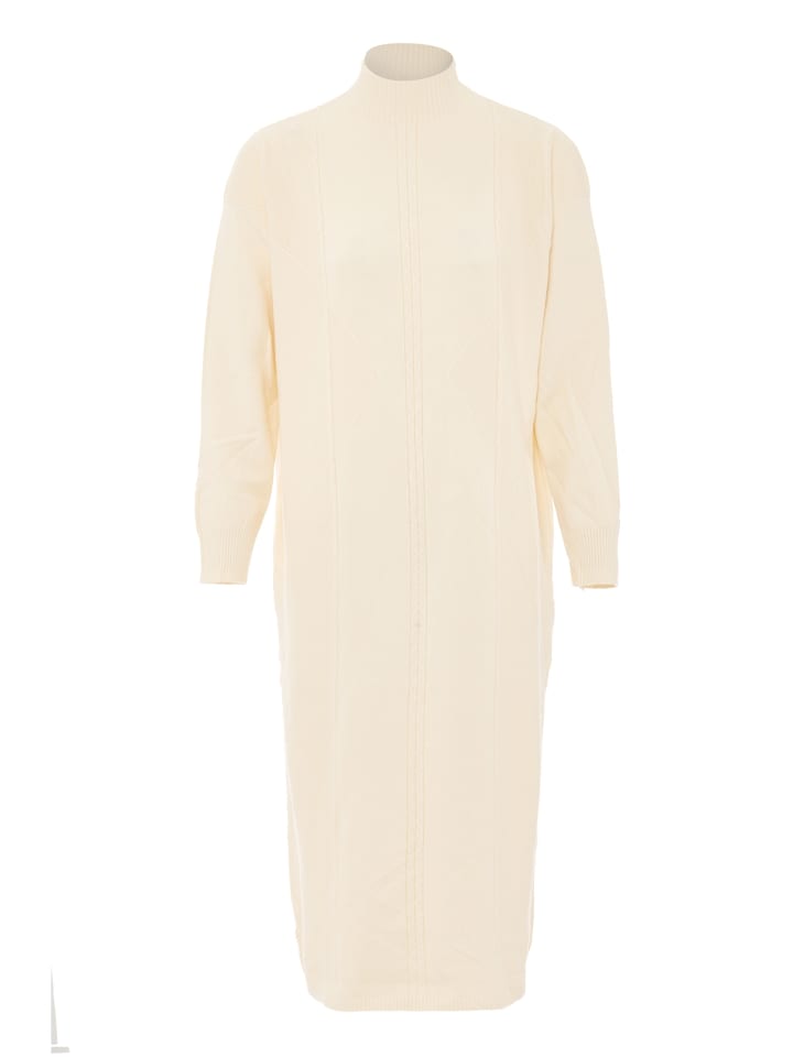 Damen Strickkleid in Wollweiss