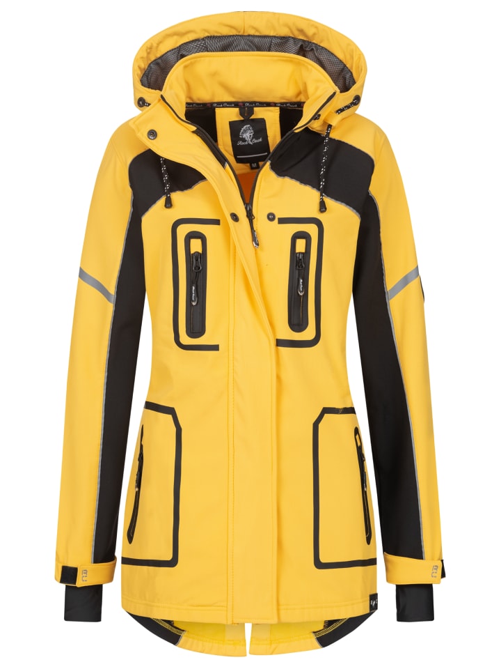 Softshelljacke in Gelb