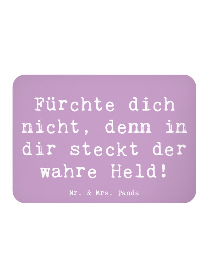 Kühlschrankmagnet Spruch Ängste vor Monstern be... in Lavendeltraum