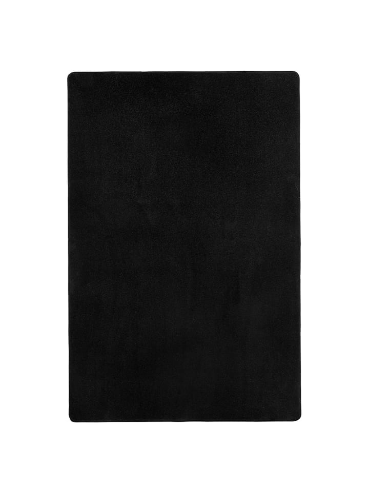 Kurzflor Teppich Fancy in Schwarz