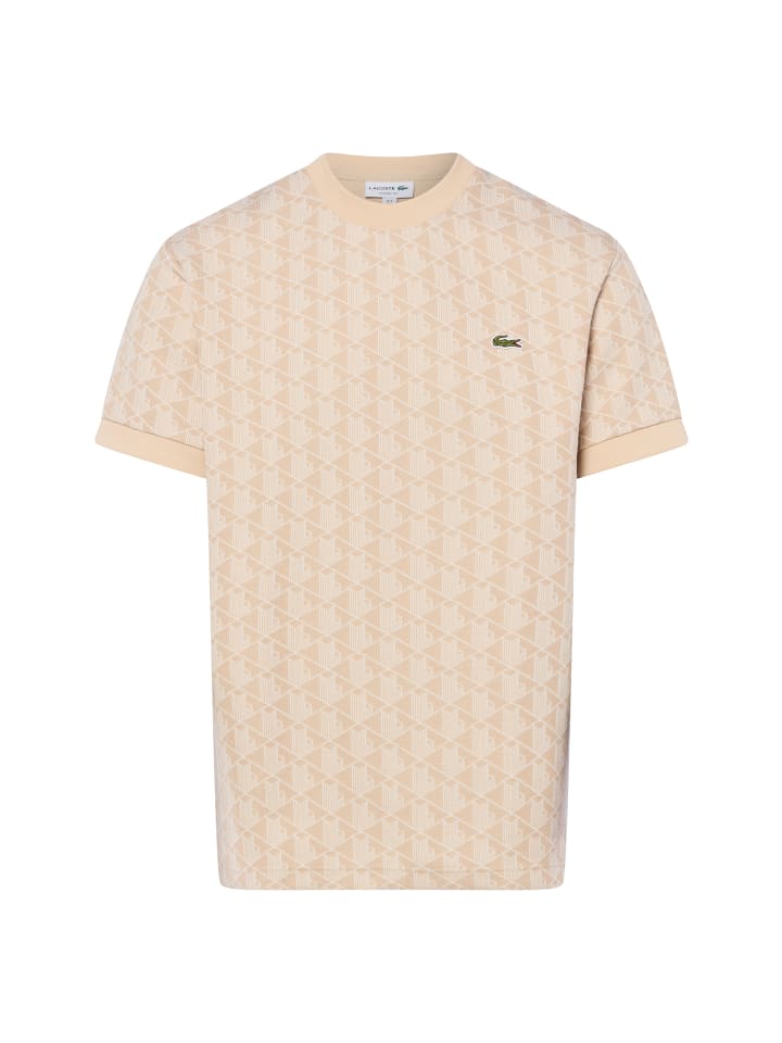 T-Shirt in beige weiß