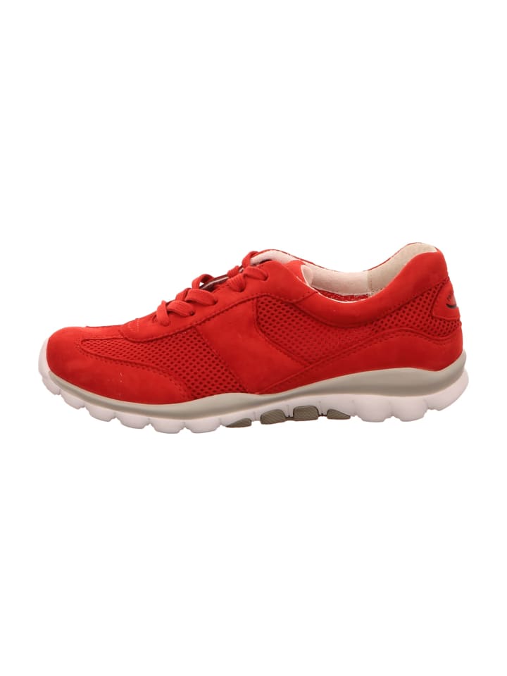 Sportliche Schnürschuhe in Rot