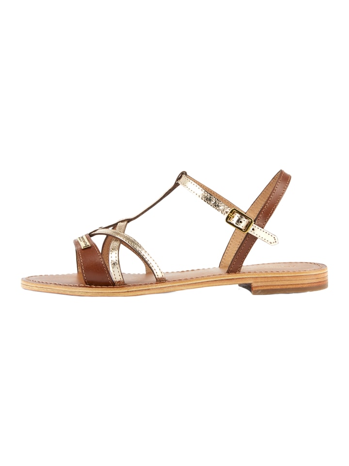 Hironela-Ledersandalen Braun