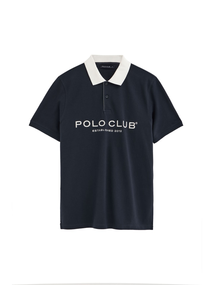 Poloshirt EST MINIMAL GANGNAM in Navy Blau