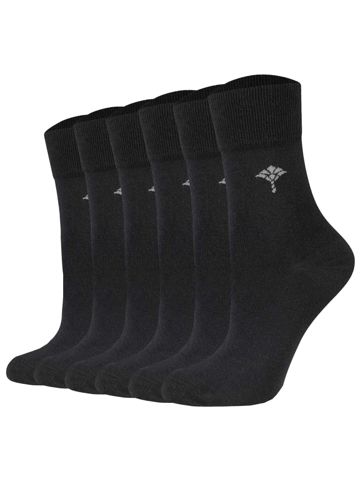 Socken 6er Pack in Schwarz