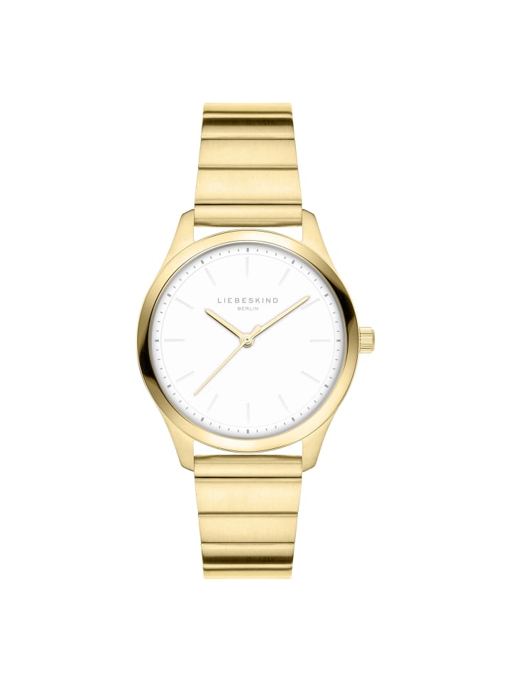 Armbanduhr The Round Staple in gold