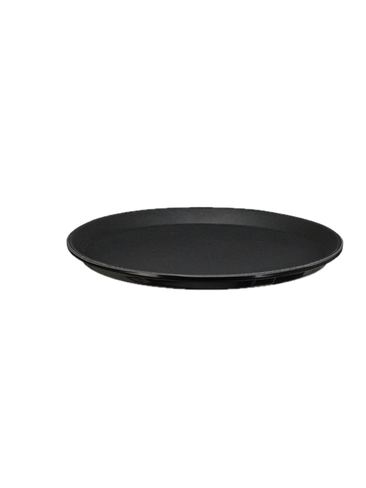 3x Serviertablett in Schwarz - Ø 28 cm